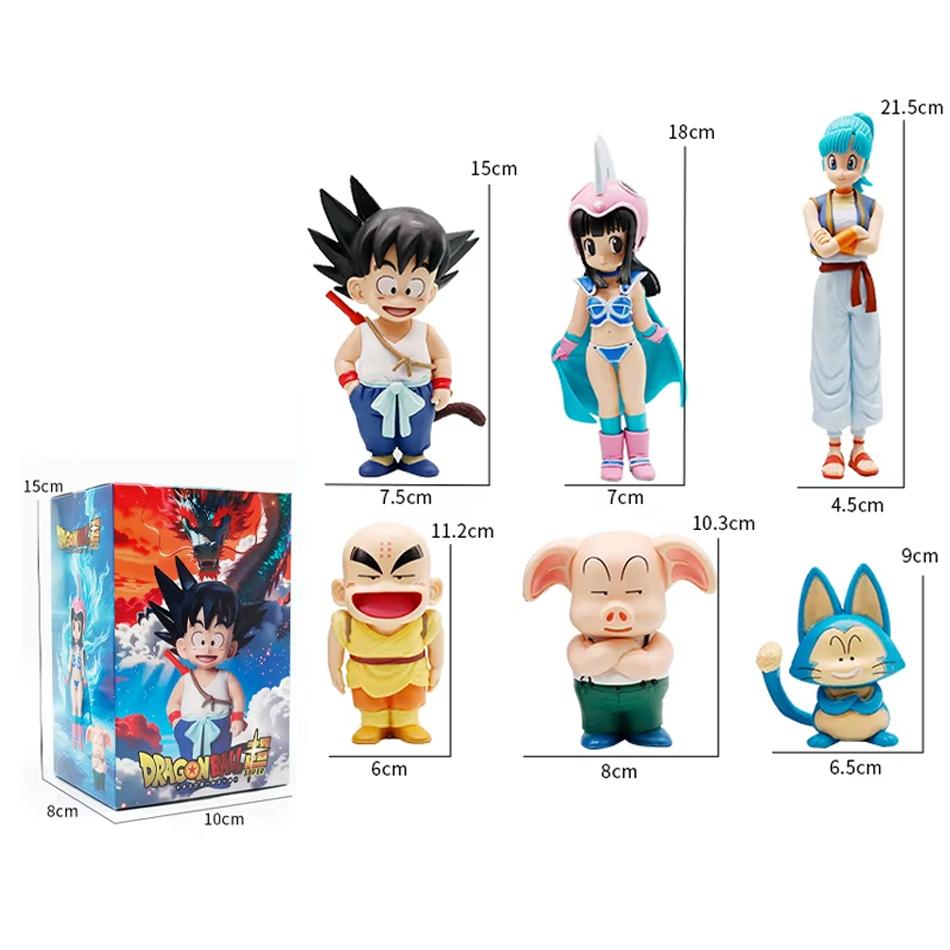Dragon Ball Z Anime PVC Figure - Cute Sr. Popo Karin Sama with Goku Vegeta Oolong Super Saiyan Model Toy Collectible