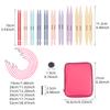 1set DIY Knitting Needles, Plastic ABS, Detachable Circular Replaceable Ropes, Circulating Knitting Needle, DIY Weaving Tool Kit