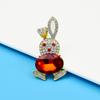 Rhinestone Rabbite Brooches For Women Animal Design Fashion Jewelry 2 Colors Available High Quality New Arrival