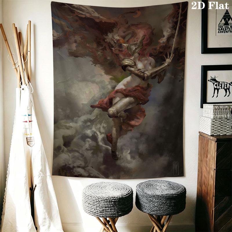 Malenia Sword Wall Hanging Printed Fabric Blanket Decorative Tapestries for Bedroom Living Room Home Decor