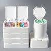 Plastic Storage Box Pop Window Type Beads Container Useful Cotton Swab Box  Hair Accessories Class