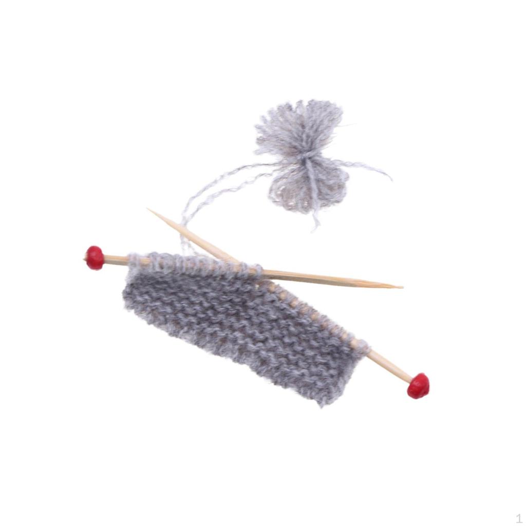 1/12 Dollhouse Mini Hand Knitting Sweater Model with Iron Board Wooden Role Play Realistic