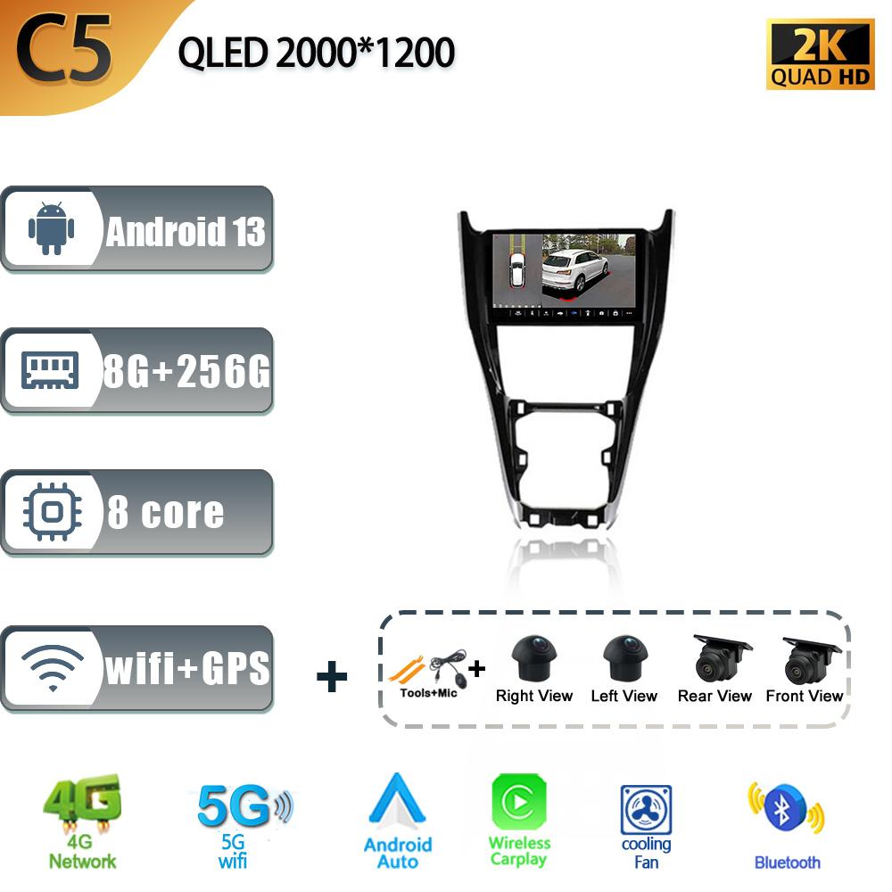 Android 13 For Toyota Harrier XU60 2013 - 2020 Auto Radio Car Multimedia Player Navigation Screen WIFI  Carplay Stereo Head Unit