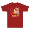 Its Not A Party Until The Wiener Comes Out Funny Hot Dog Graphic Unisexs Tshirt
