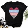 Maycaur New Finger Heart T Shirt Women Tops Korean Ulzzang Graphic Tees Women Fashion Women's T Shirts 90s Girls Black Shirt