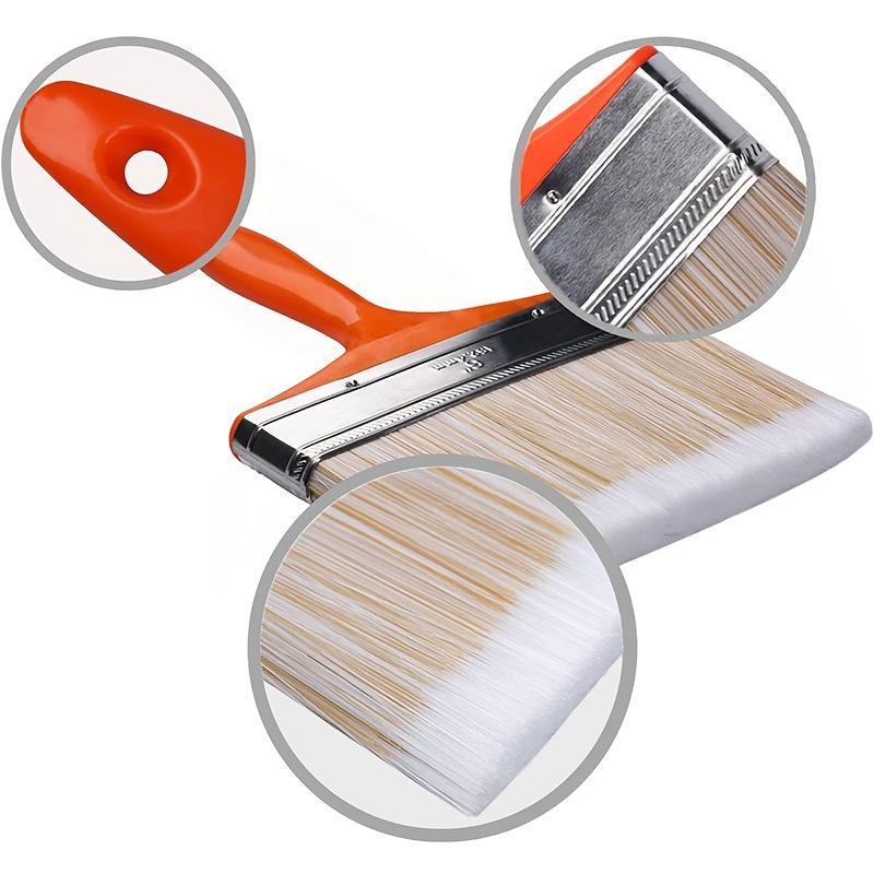 6 Inch Large Artist Flat Paint Brush Wide Wall Art Paint Brush for Gesso, Varnishes, Acrylic Painting, Watercolor, Wood, Wall, Furniture