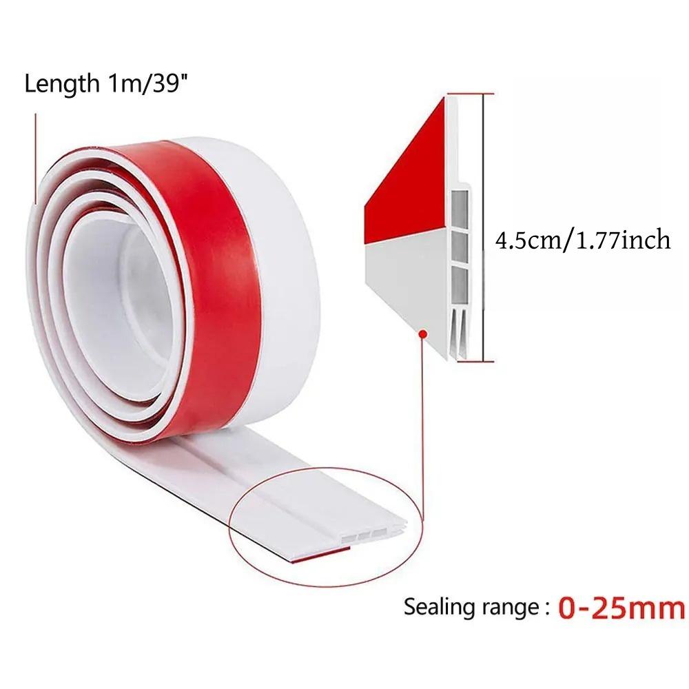 1PC 1m/39.37in Under Door Draft Stopper Stripping With Strong Adhesive For Bottom Of Doors Seal Dust-Proof Winter-Proof Block Li