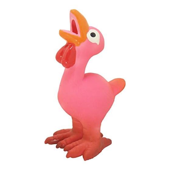 PLATZ PET SUPPLISES&FUN Dog Toy Screaming Chicken Pink