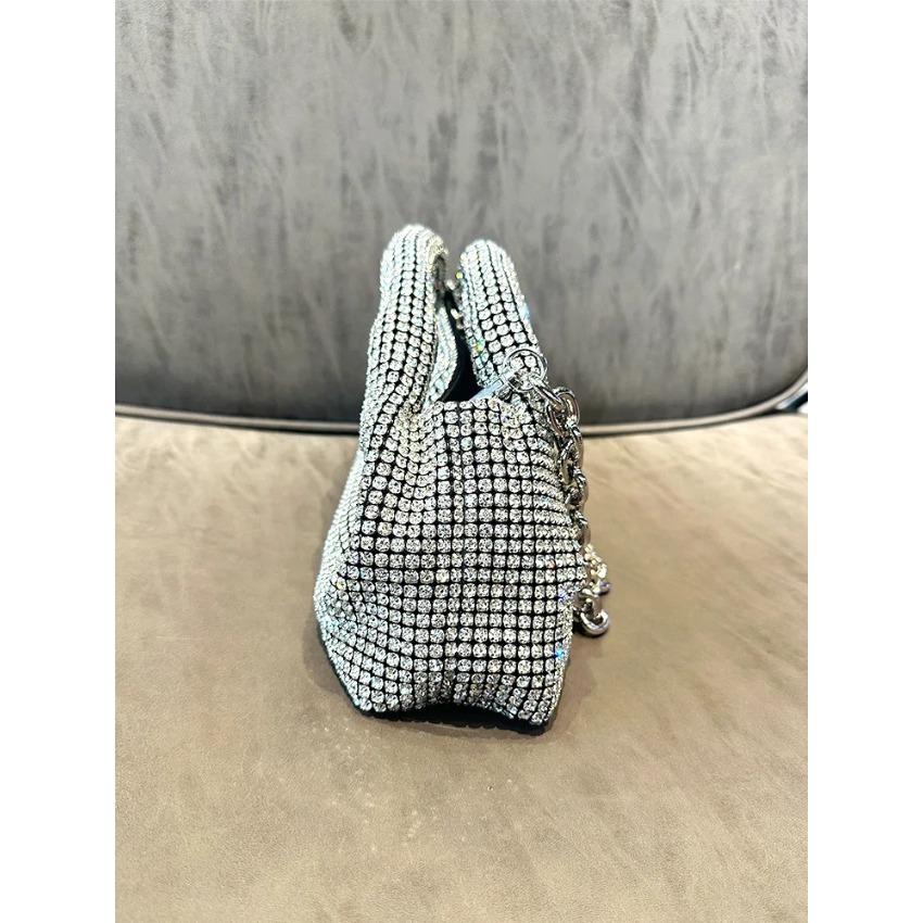 Damen Taschen Silber Kristall Abendtaschen Luxus Designer Taschen
