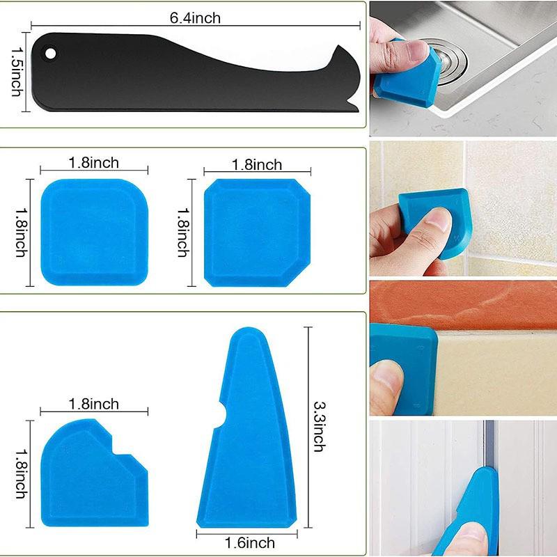 3-in-1 Silicone Caulking Tool: Multifunctional Scraper & Glue Removal Knife