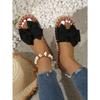 Slipper Women's Bow Flat Heel 2025 Summer New Sandals Fashion Wear Sandals Half Slipper Women