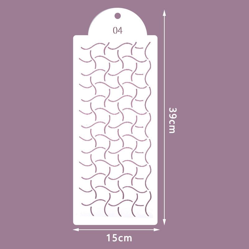 Fondant Cake Mesh Stencil Stamps Stencils Embossing For Decorating Tool Plastic Spray Mold Cookies Chocolate Drawing Painting