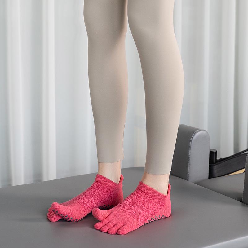 Calzini a Cinque Dita ToeSox Senza Schienale Antiscivolo Yoga & Pilates - Qualità per Tutte le Stagioni