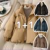 Navava Women Warm Long Sleeve Short Padding Jumper 4color Nc297