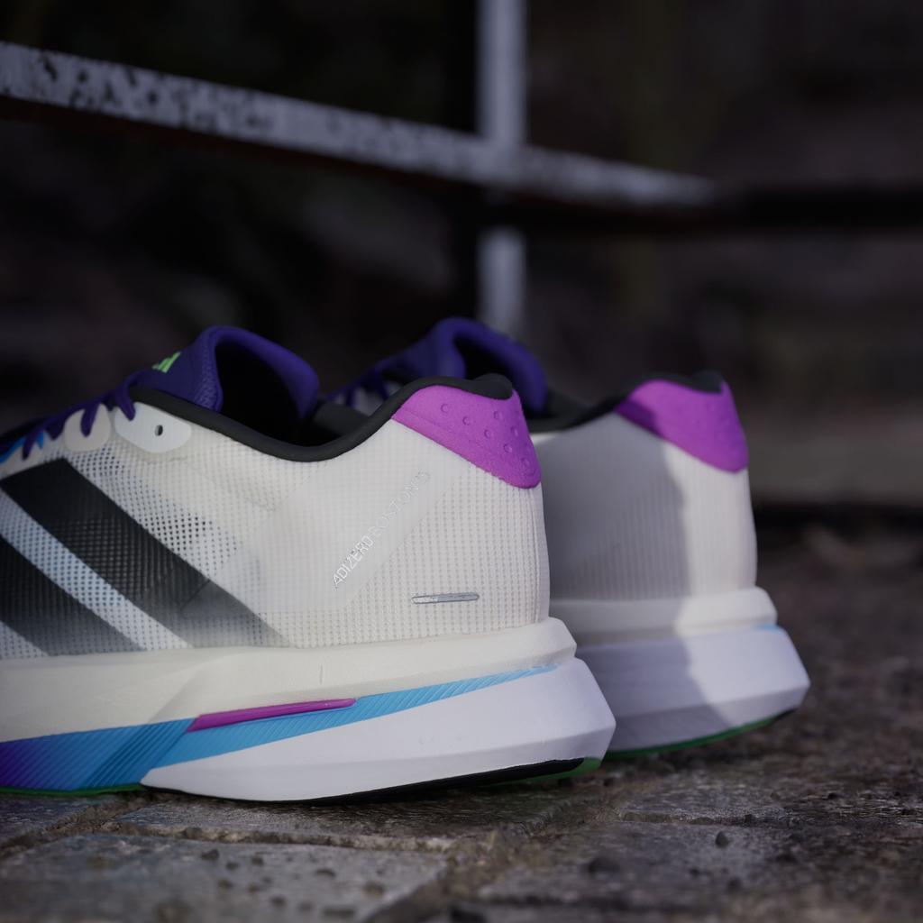 adidas Adizero Boston 13 'Core White Core Black Lime Burst'