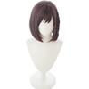 Cosplay from Second Short Perfect for Parties and with 3 Bonus and a Memo Pad Heat-Resistant Wig, "Murasaki" "The Castle," Hair, Costumes, Items Net,