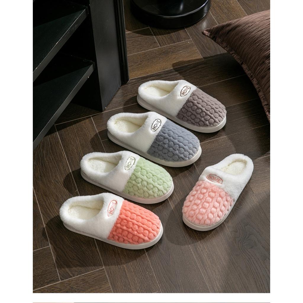 Cotton Slippers for Women in Winter, Anti Slip and Warm for Indoor Use, and Home Fur Slippers for Women