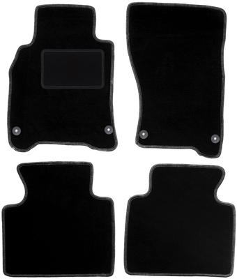 Black Velour Floor Mats For: Infiniti M Hybrid Sedan (2010-)