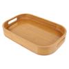 Bamboo Storage Tray Platters Serving Small Kitchen Snack Holder Footstool for Food Cooked Trays Snacks Organizer