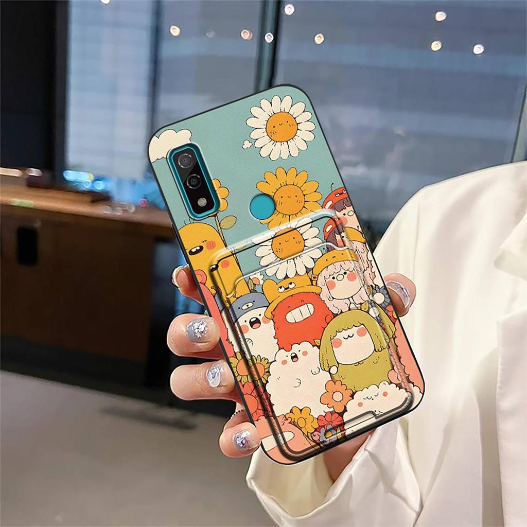 Silicone Waterproof Phone Case For Fujitsu F-51B/Arrows We Card Bag Cartoon Soft Case Anti-dust Back Cover Graffiti Cute