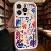 Vibrant Red Blue Botanical Art Soft TPU Shockproof Case For Xiaomi Redmi Note 15 14 13 12 11 Pro Anti-Fall Protective Back Cover