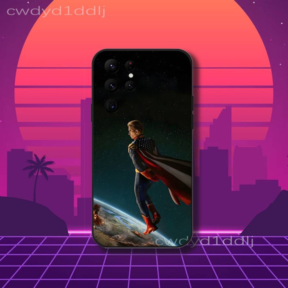 The H-Homelander Phone Case For Samsung S10,S21,FE,S21 ,S26,S25,S24,S23,Ultra,S9,S22,Plus Black Shell Cover