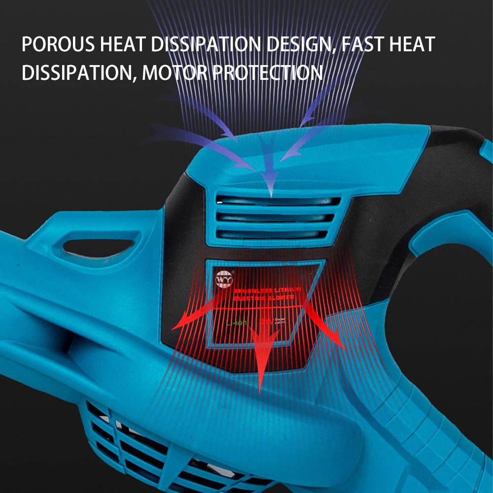 Brushless Electric Air Blower 46000RPM Cordless Efficient Leaf Snow Dust Blowing High Powerful Tool for Makita 18V Battery