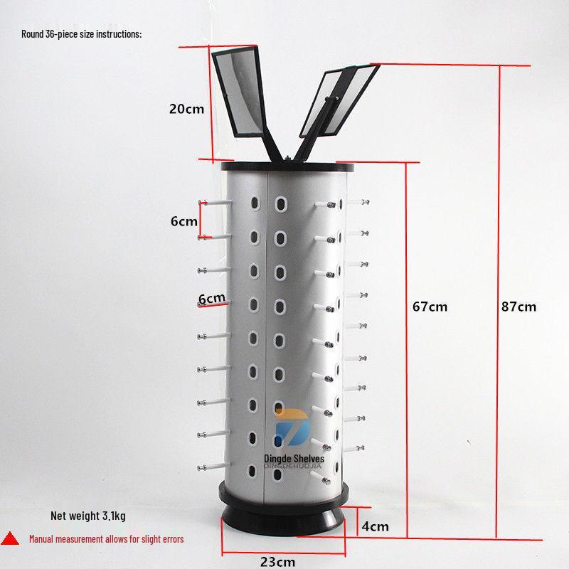Rotatable Eyeglass Display Stand – Round Tabletop for Sunglasses and Frames
