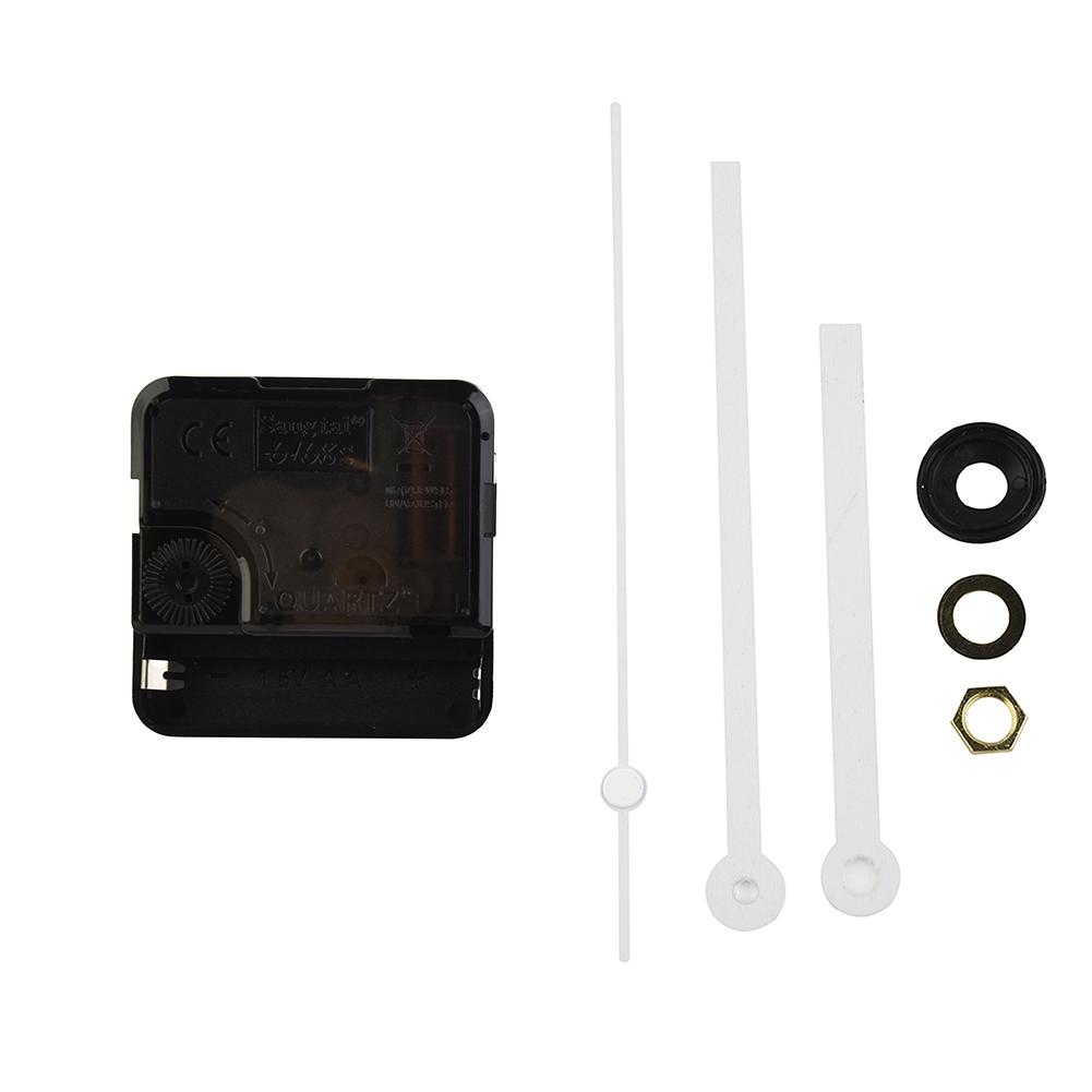 Straight Clock Movement Black Extended Silent Wall Clock