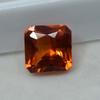 Natural Orange Sapphire Loose Gemstone 20.10 Ct Square Cut September Birthstone for Gem Collections