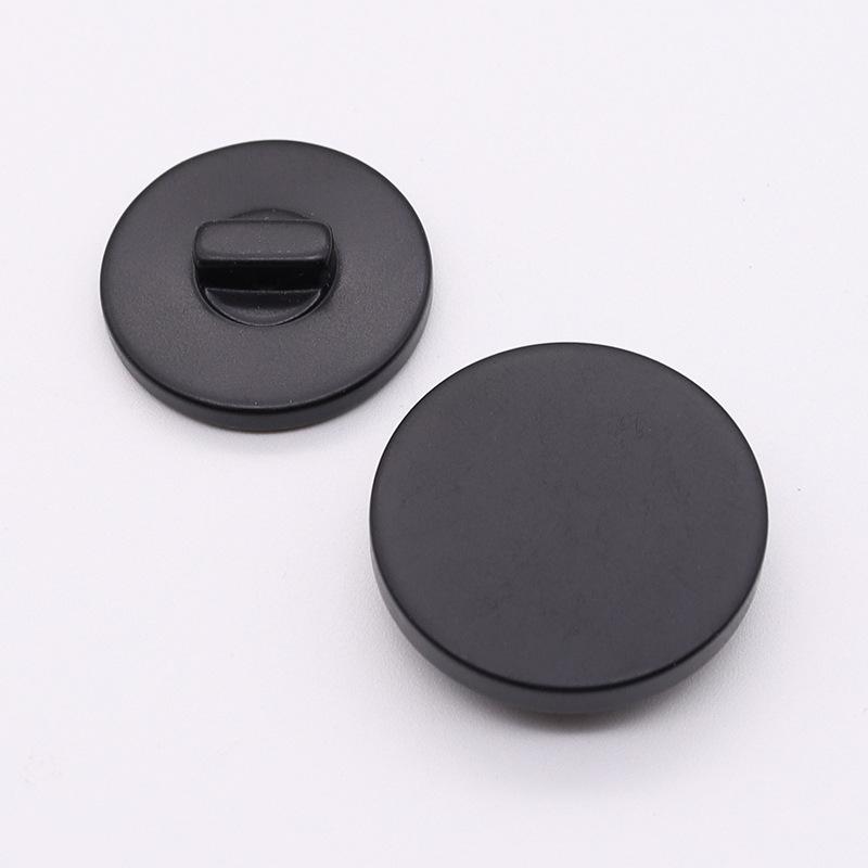 Schwarze Runde Harz Matte Knöpfe Trenchcoat Anzugshose Knöpfe Wollmantelknöpfe