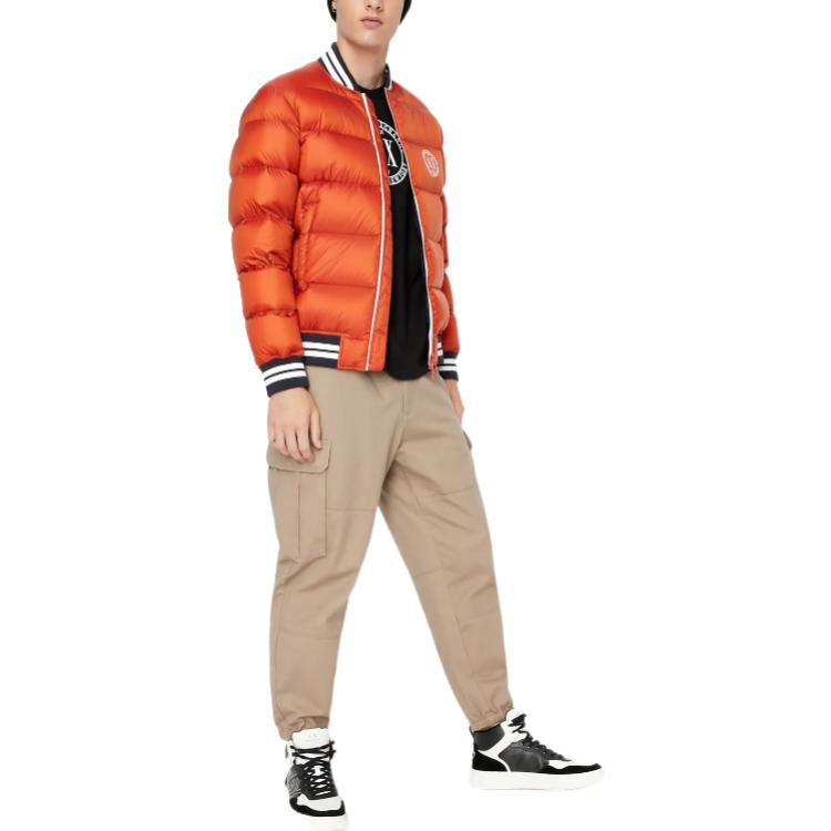 ARMANI EXCHANGE Jackets Men's Red Brown Baseball Collar Moderate Other 6LZBL8-ZNWRZ-11498