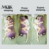 Cute Room Decor Eggplant Body Pillow for Side Sleepers, Soft Long Plush Cushion Large Hug with Removable Washable Cover, Hugging Women Sleeper