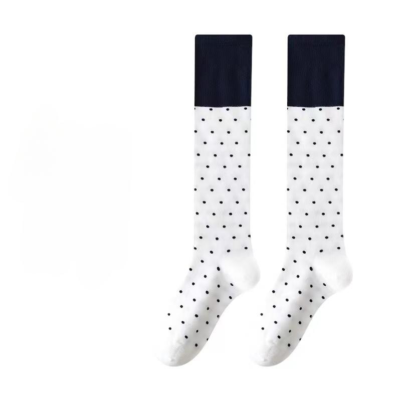 1 Pair Trend Socks Hot Diamond Luxury Rhinestone Medium Tube Women's Socks Four Seasons Fashion Cotton Hosiery