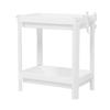 Bathroom Tower Shelf Plastic Freestanding Storage Rack Organizer Multifunctional Shelving Unit for Living Room Bedroom