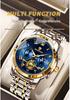 Binbang Luminous Skeleton Waterproof Quartz Men's Watch