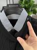2025 Men's Trendy Fake Two-Piece Sweater: Warm Knit Shirt Collar Pullover for Autumn/Winter