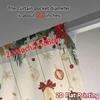 2pcs,Curtains Christmas Bells Holly Garland (3) Popular Curtains Versatile Durable Polyester Curtains Decorations Inside