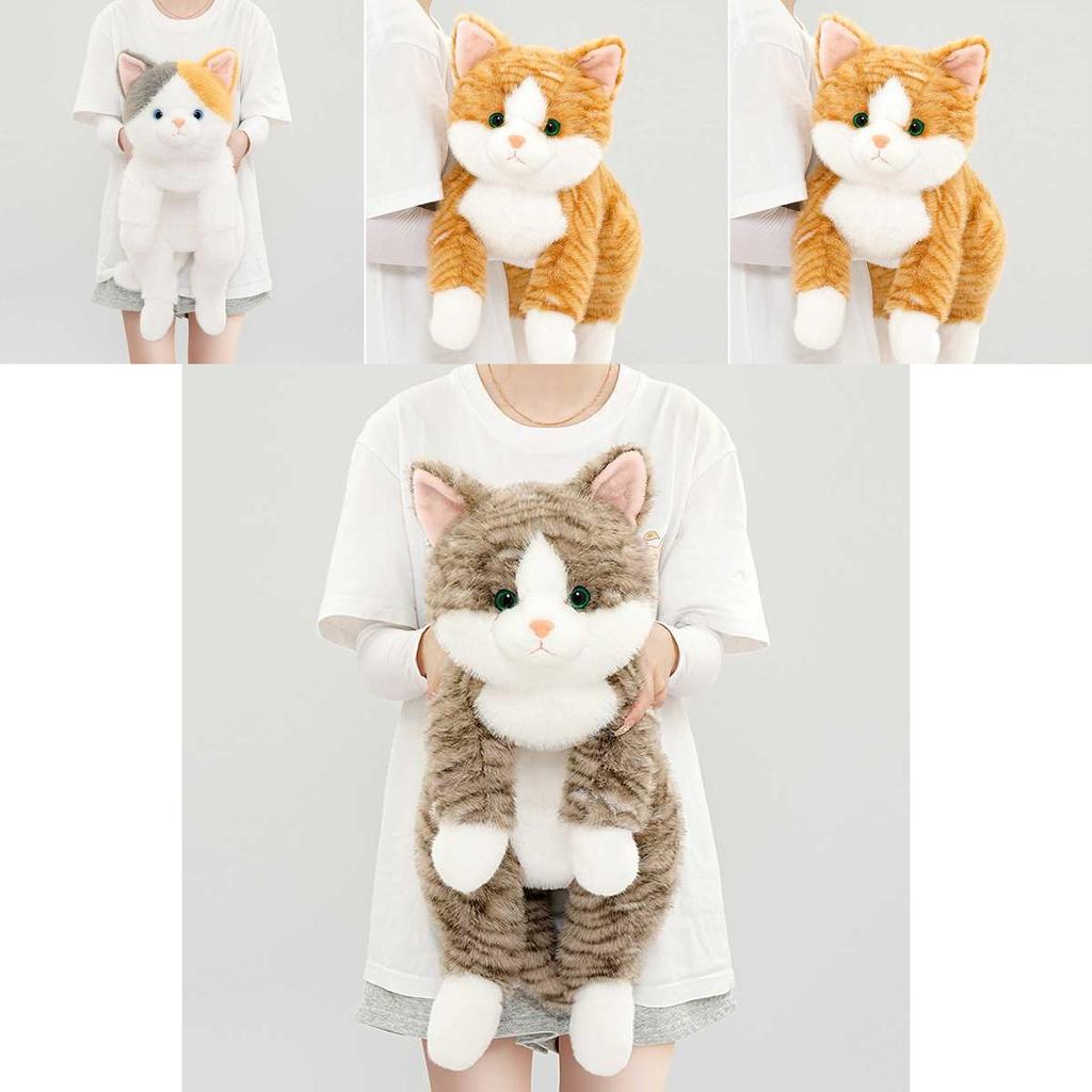 Cute Realistic Cat Plush Toy With Soft Pp Cotton For Kids Birthday Gift