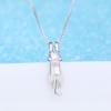 Vintage 925 Silver Cat Necklaces For Women Luxury Elegant Jewelry Choker Jewellery Money 925