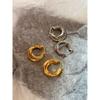 European and American Style Zircon Metal Earrings for Women 2026 Super Trendy Light Luxury High-End Unique Temperament Gold Hoop Earrings
