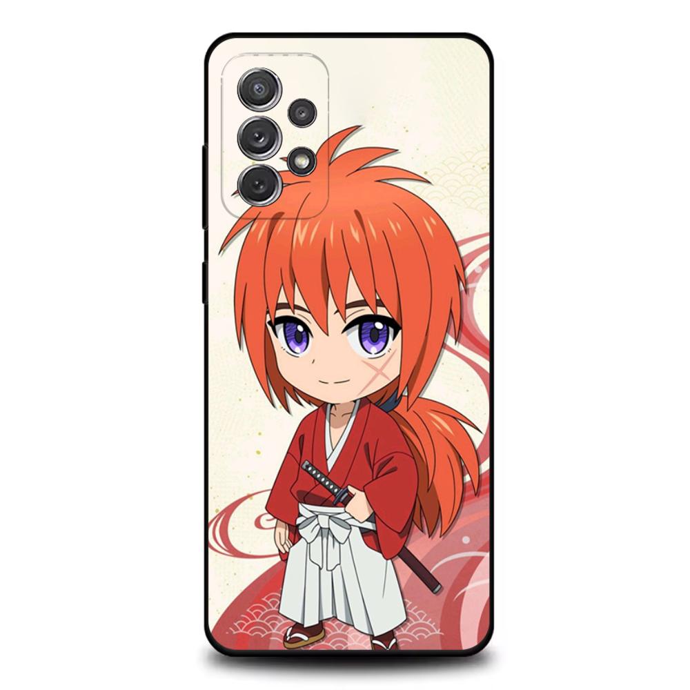 Cool Comics R_Rurouni Kenshin Phone Case For Samsung S25,S24,S21,S22,S23,S30,Ultra,S20,Plus,Fe,Lite,Note,10,9,5G Black Cover