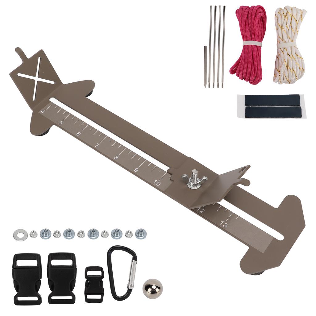 Paracord Bracelet Jig Kit Adjustable Length Bracelet Maker Metal Weaving DIY Craft Paracord ToolsKhaki