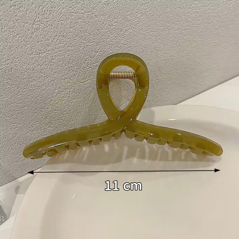 

Элегантная большая заколка-акула для женщин - аксессуар для волос на затылке