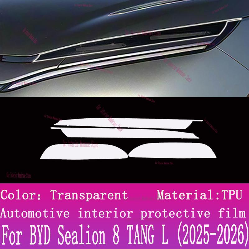 For BYD Sealion 8 TANG L (2025-2026)Car Gearbox Panel Film Dashboard Protective Sticker Interior Screen Anti-Scratch Accessories