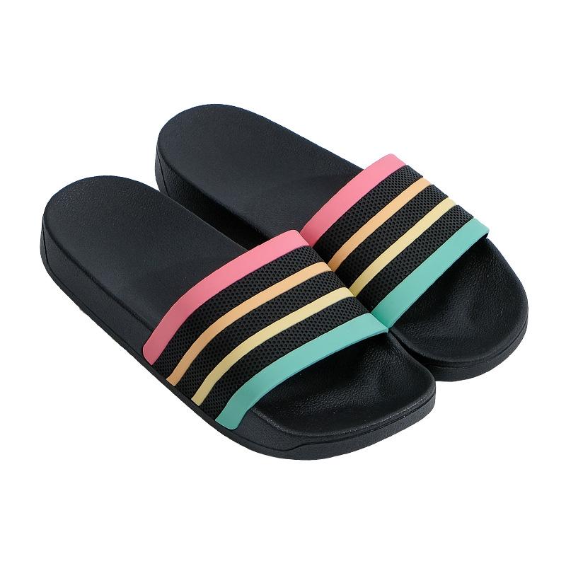 New soft-soled outer slippers women's fashion casual one-word drag home bath slippers men's non-slip and non-smelly cool slippers