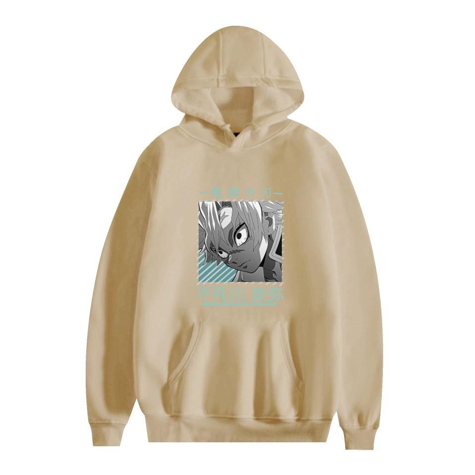 Demon Slayer Mens Casual Hoodie Sweatshirt CARTOON Hoodie Pullover Unisex Oversized Sweatshirt