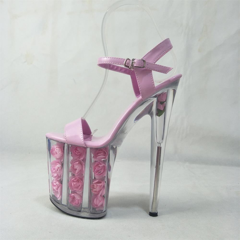 

2025 размер рыбий рот модные свадебные туфли на высоком тонком каблуке платформе с одной пуговицей розовые модные женские босоножки 46 розовый