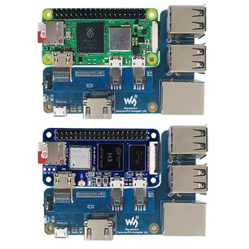 

Raspberry Pi Zero 2W to 3B Pi3: RJ45 Ethernet Port & USB Hub