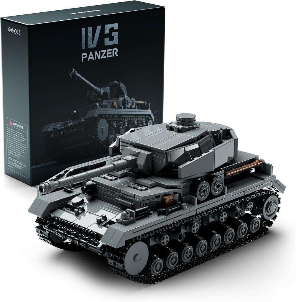 Nifeliz Panzer IV Ausf. G Building Blocks for Adults, Military Model Building Blocks for OfficeHome Decor Recommended As a Birthday Gift (1,006